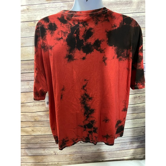 Men's Philcos MYA T-shirt Tie Dye Red And Black 2022 Forever 21 Mens 26x29 - Picture 4 of 10